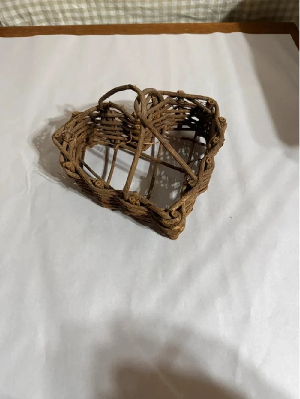 Vintage Heart Basket
